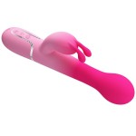 PRETTY LOVE - DEJON 3 IN 1 MULTIFUNKTIONS-RABBIT-VIBRATOR ROSA